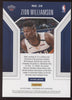 2019 Panini Contenders Optic Zion Williamson Prizm Blue Playing the Numbers RC