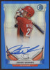 2014 Bowman Chrome Jesse Winker Blue Refractor RC Auto Autograph /150