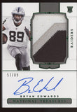 2020 National Treasures Bryan Edwards RPA 3 Color Patch Emerald RC Auto /89